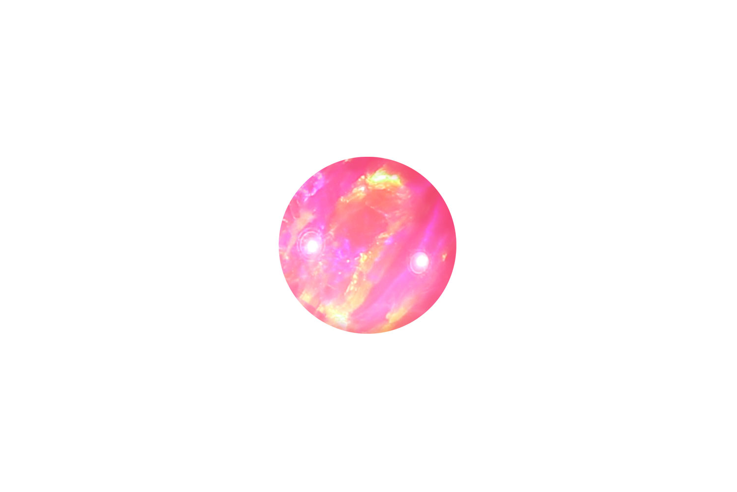 Synthetischer Opal Klemmkugel von Piercingline